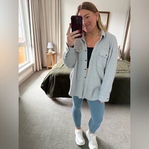 Aerie Waffle Button-Up Shirt